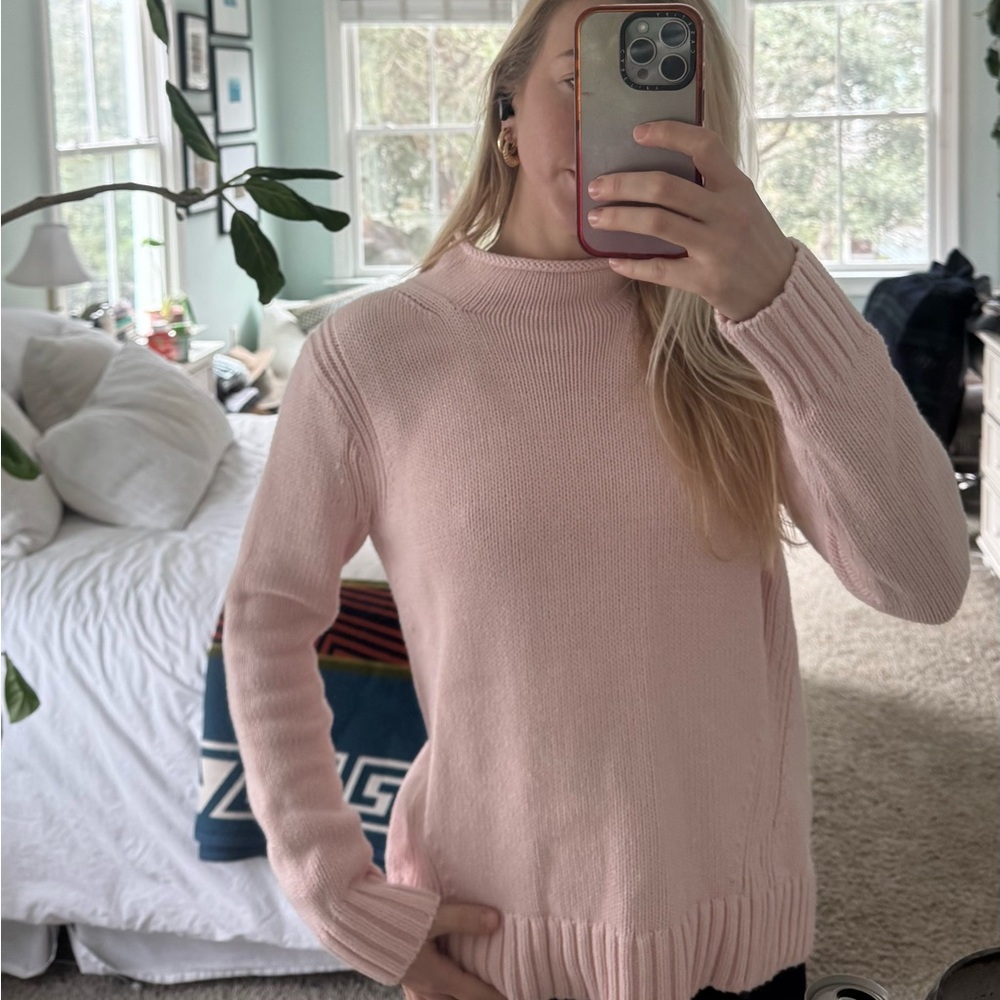 J. Crew Soft Pink Crew Neck Sweater - Picture 2 of 5
